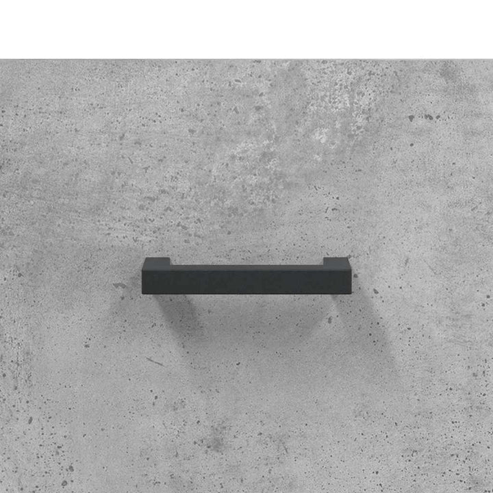 højskab 69,5x34x180 cm konstrueret træ betongrå