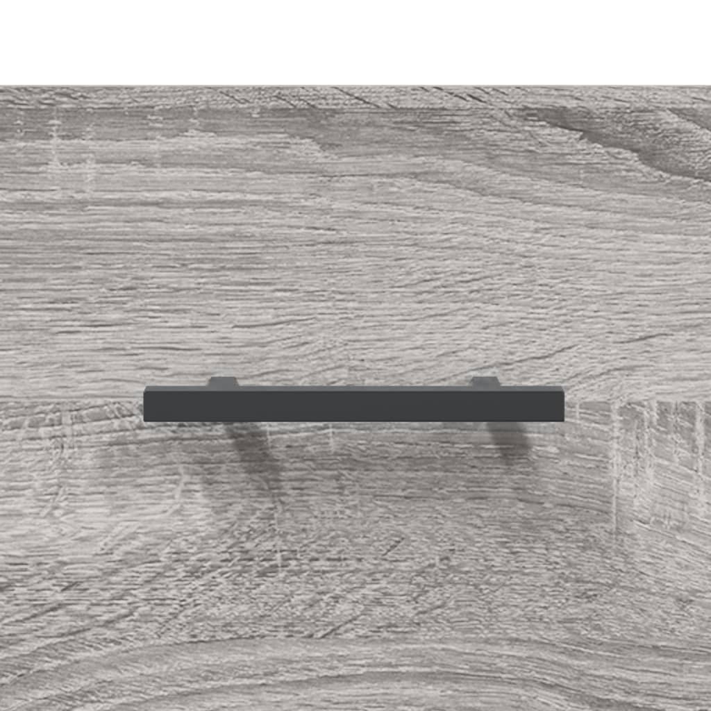 højskab 69,5x34x180 cm konstrueret træ grå sonoma-eg