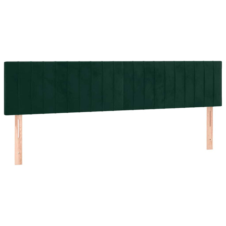 kontinentalseng med madras 180x200 cm fløjl mørkegrøn