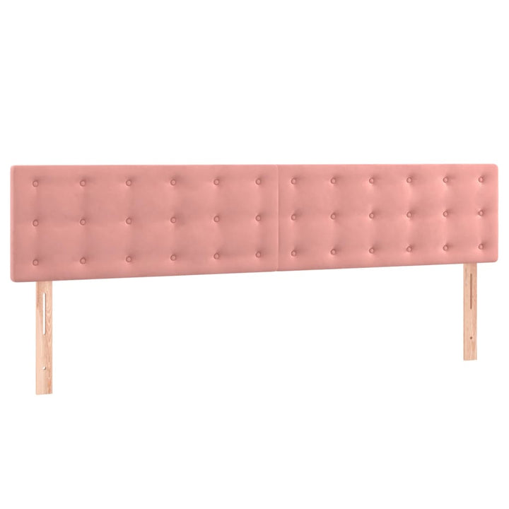 kontinentalseng med madras 200x200 cm fløjl lyserød