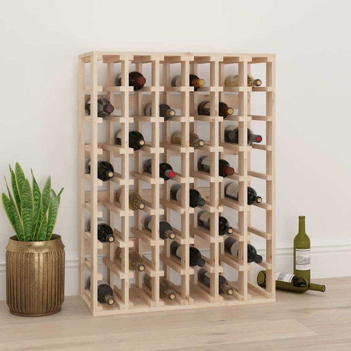 vinreol 70x33x94 cm massivt fyrretræ