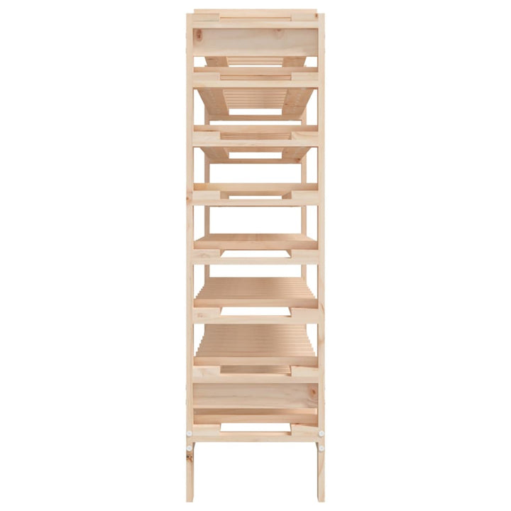 vinreol 109,5x30x107,5 cm massivt fyrretræ