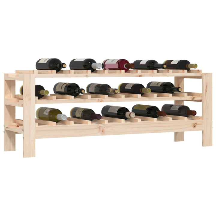 vinreol 109,5x30x42 cm massivt fyrretræ