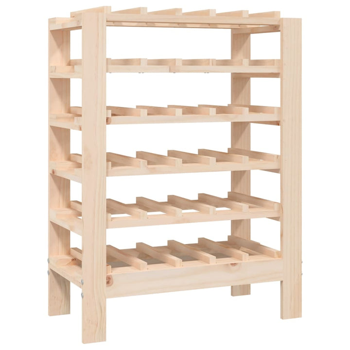vinreol 61,5x30x82 cm massivt fyrretræ