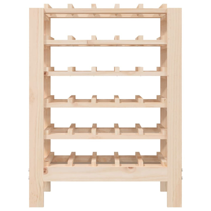 vinreol 61,5x30x82 cm massivt fyrretræ