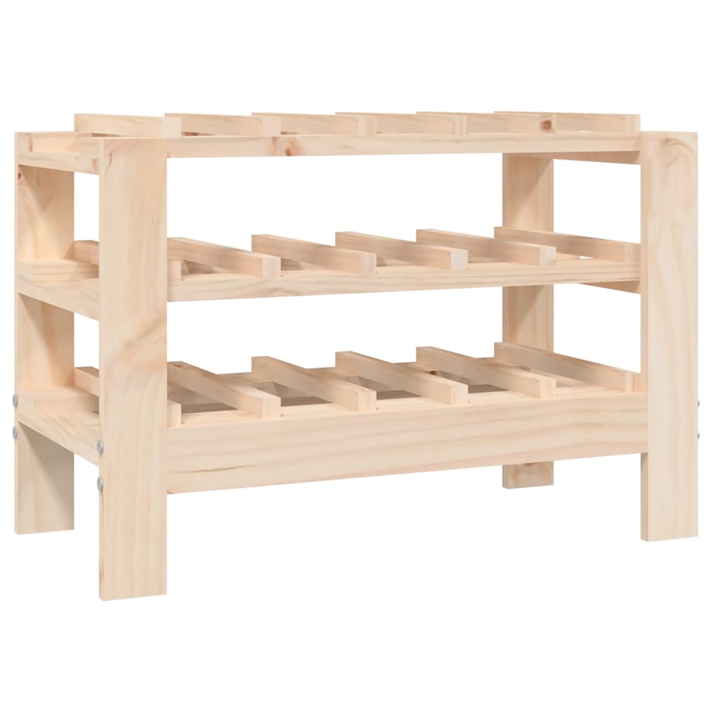 vinreol 61,5x30x42 cm massivt fyrretræ