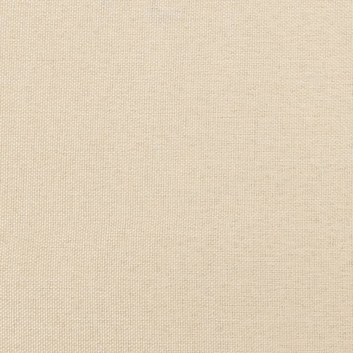 kontinentalseng med madras 200x200 cm stof cremefarvet