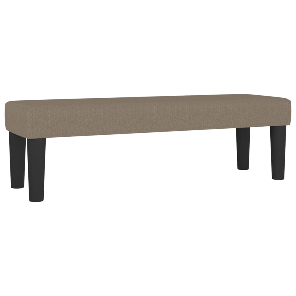 kontinentalseng med madras 200x200 cm stof gråbrun