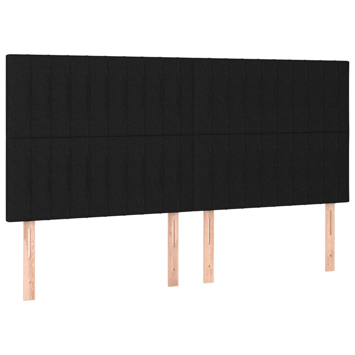 kontinentalseng med madras 160x200 cm stof sort