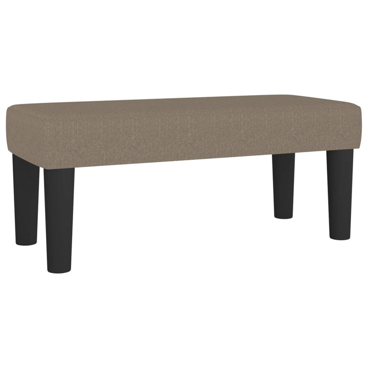 kontinentalseng med madras 90x190 cm stof gråbrun