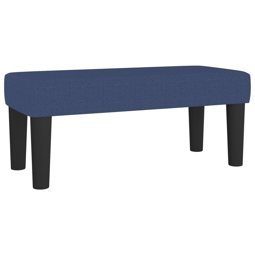 kontinentalseng med madras 90x190 cm stof blå