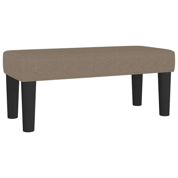 kontinentalseng med madras 80x200 cm stof gråbrun