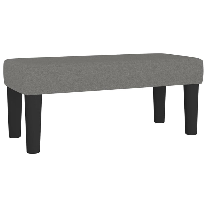 kontinentalseng med madras 120x200 cm stof mørkegrå