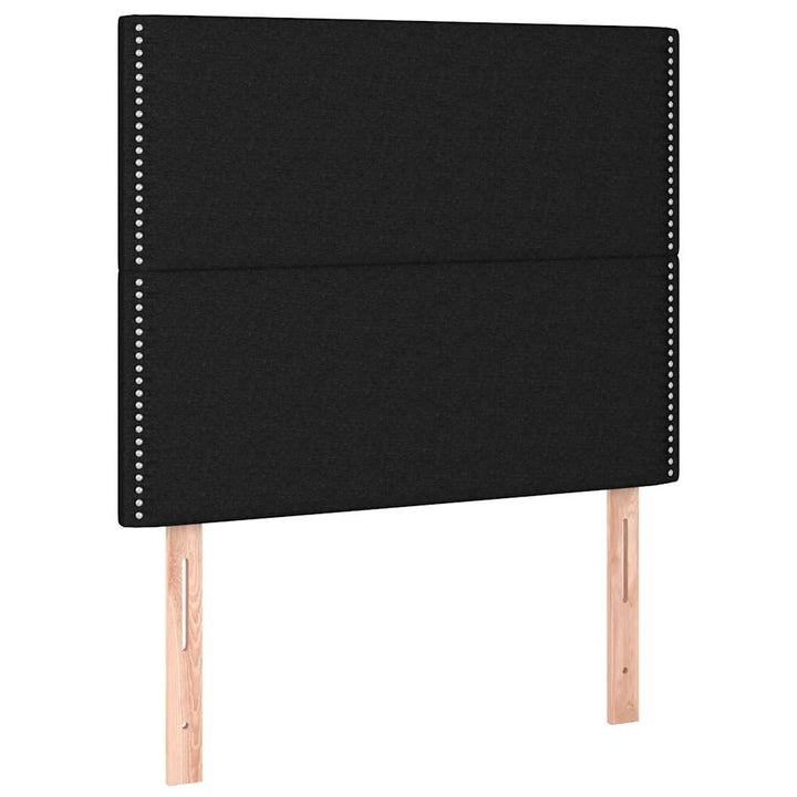 kontinentalseng med madras 120x200 cm stof sort