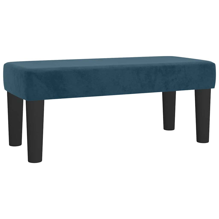 kontinentalseng med madras 90x200 cm fløjl mørkeblå