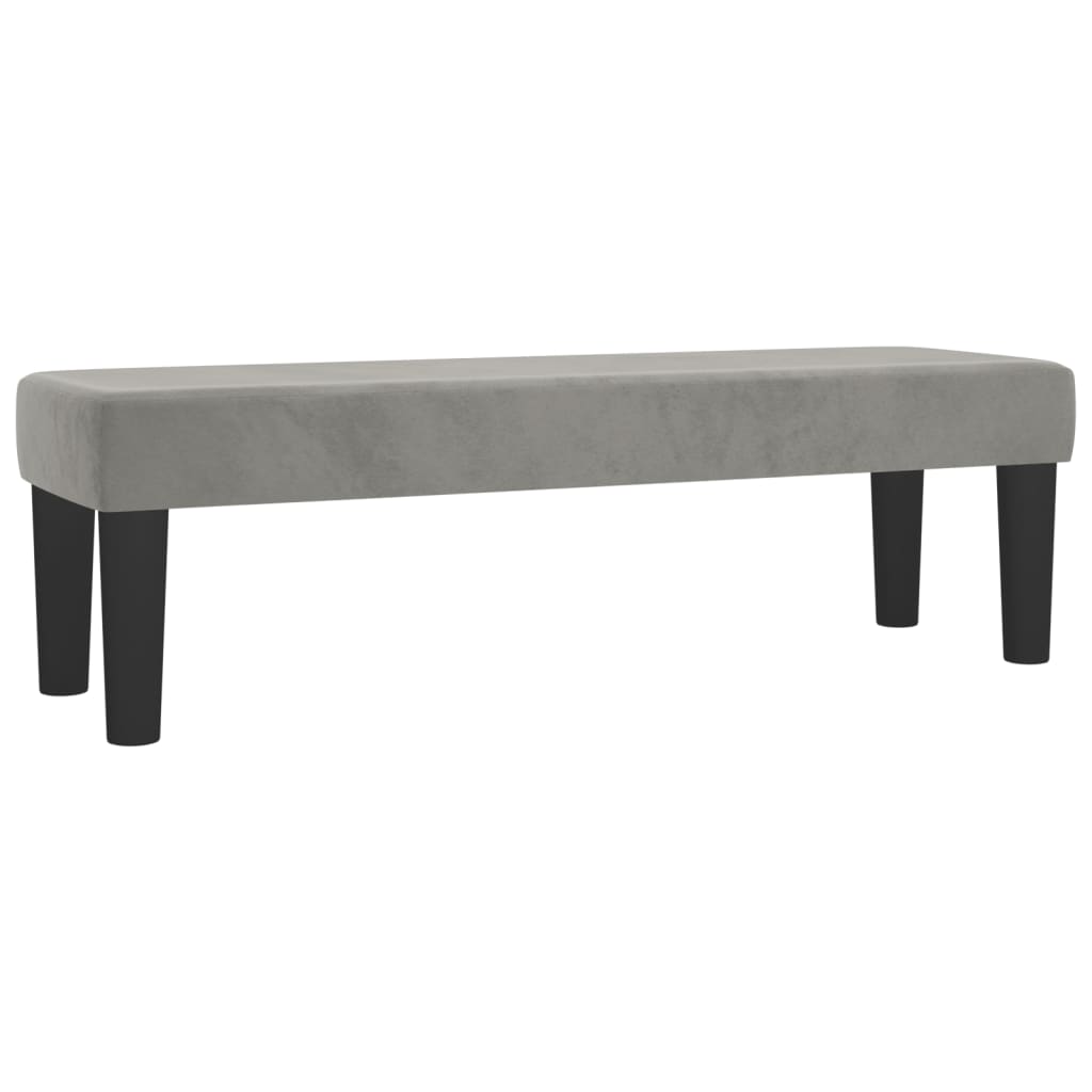kontinentalseng med madras 200x200 cm fløjl lysegrå