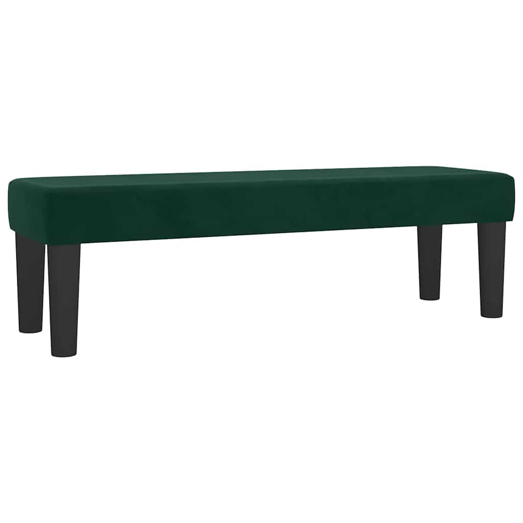 kontinentalseng med madras 200x200 cm fløjl mørkegrøn