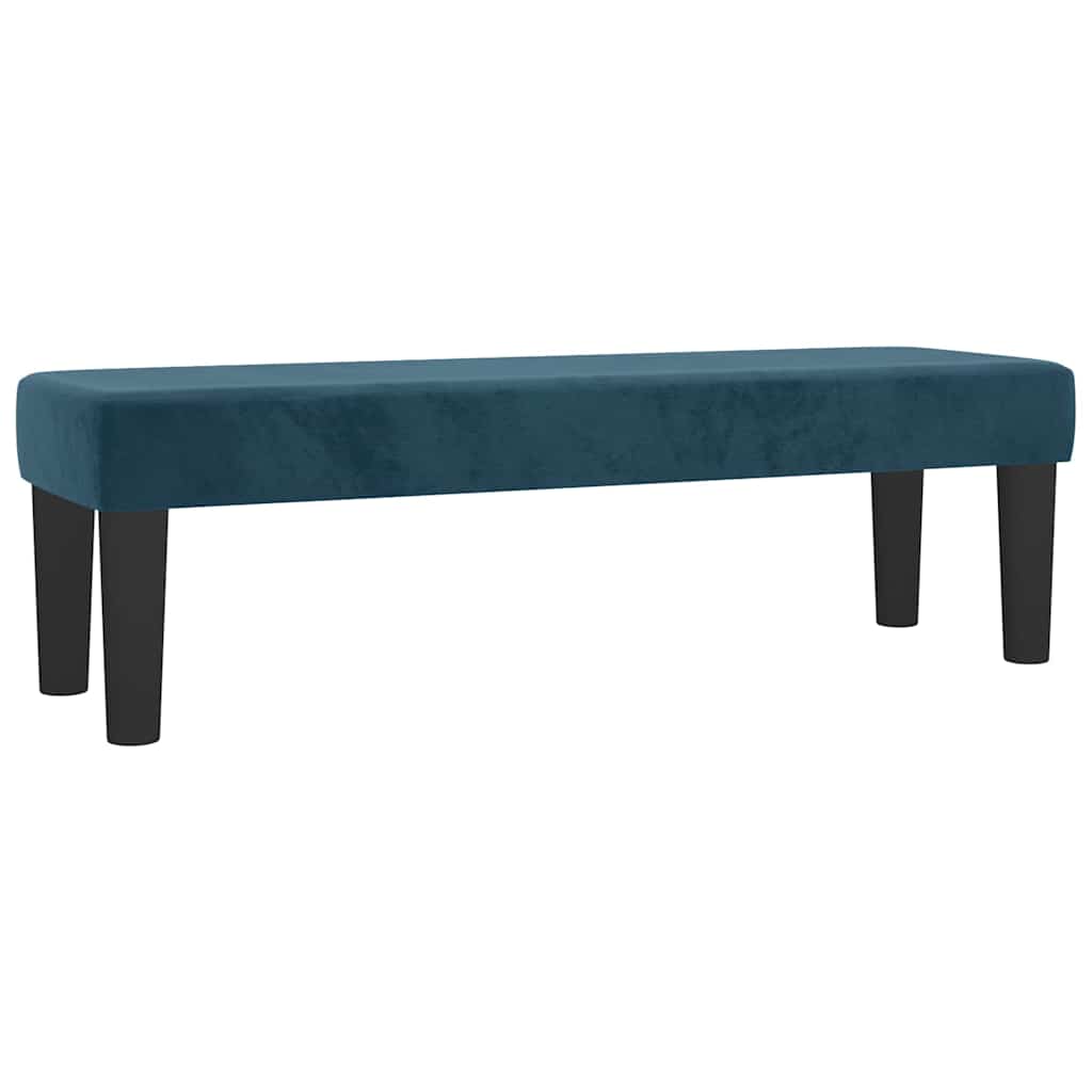 kontinentalseng med madras 200x200 cm fløjl mørkeblå