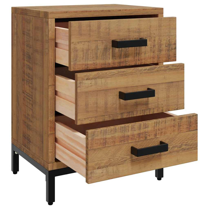 sengeborde 2 stk. 40x30x55 cm massivt fyrretræ