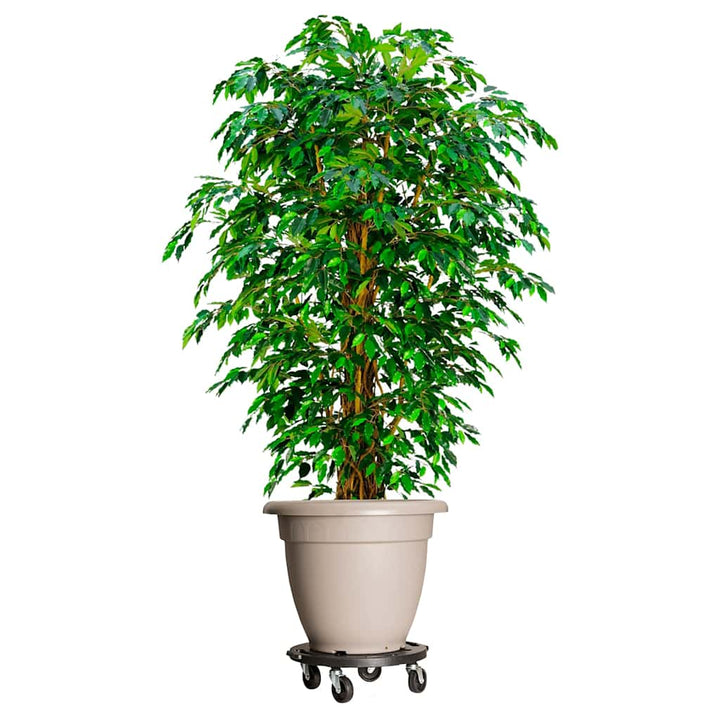 plantevogne 3 stk. med hjul 275 kg diam. 40 cm sort