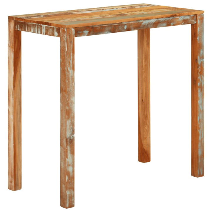 barbord 112x55x108 cm massivt genbrugstræ