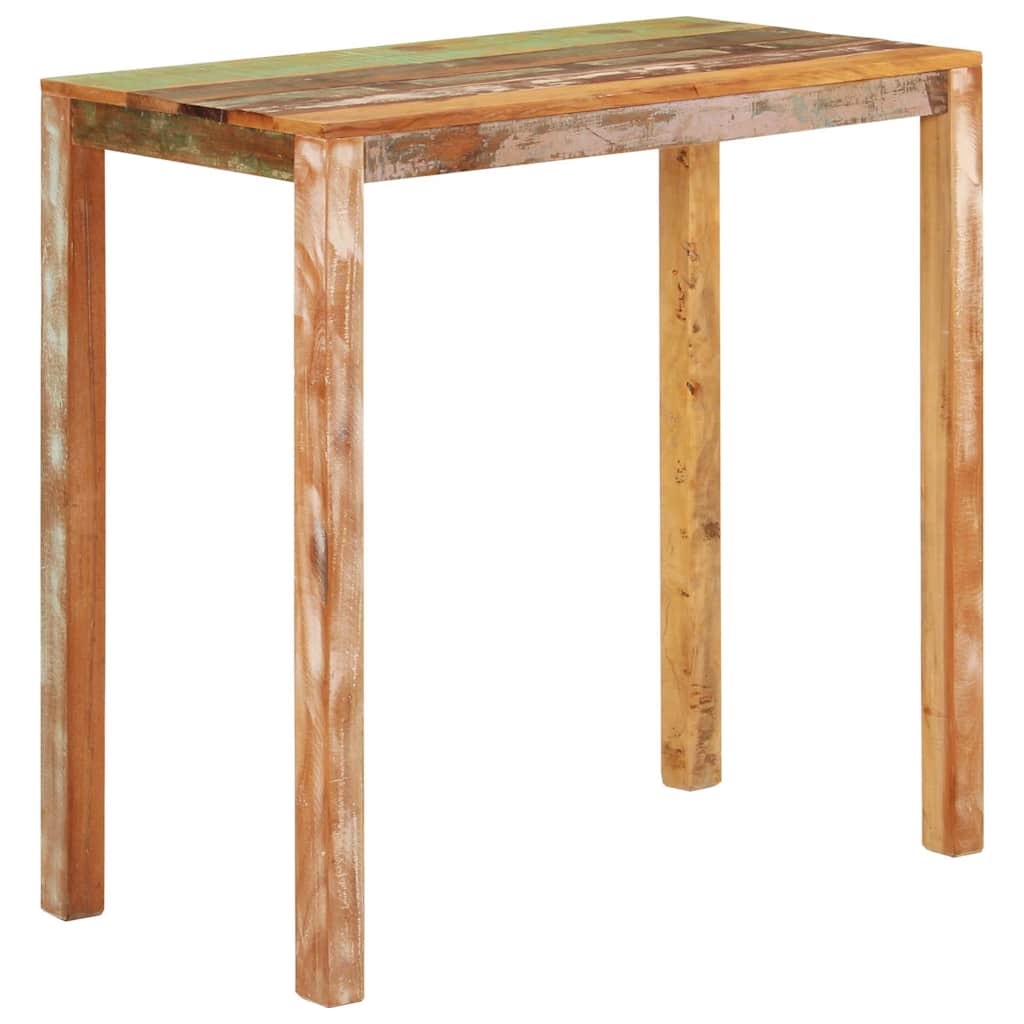 barbord 112x55x108 cm massivt genbrugstræ