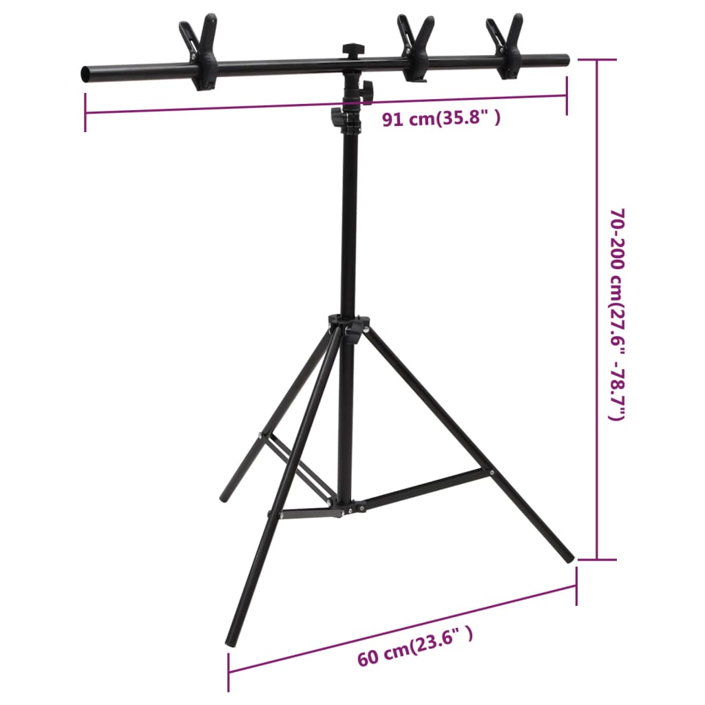 fotostudiesæt med lampesæt og fotobaggrund