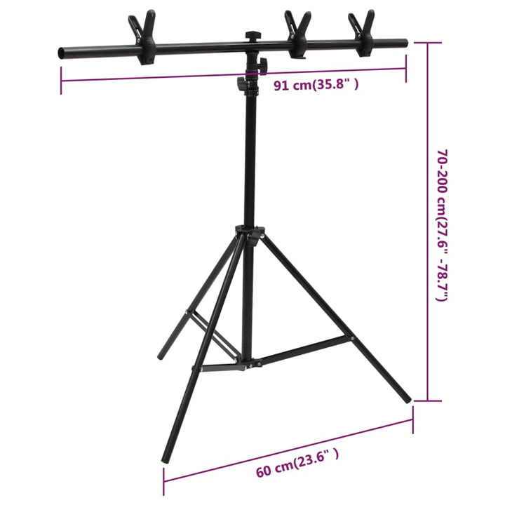 fotostudiesæt med lampesæt og fotobaggrund