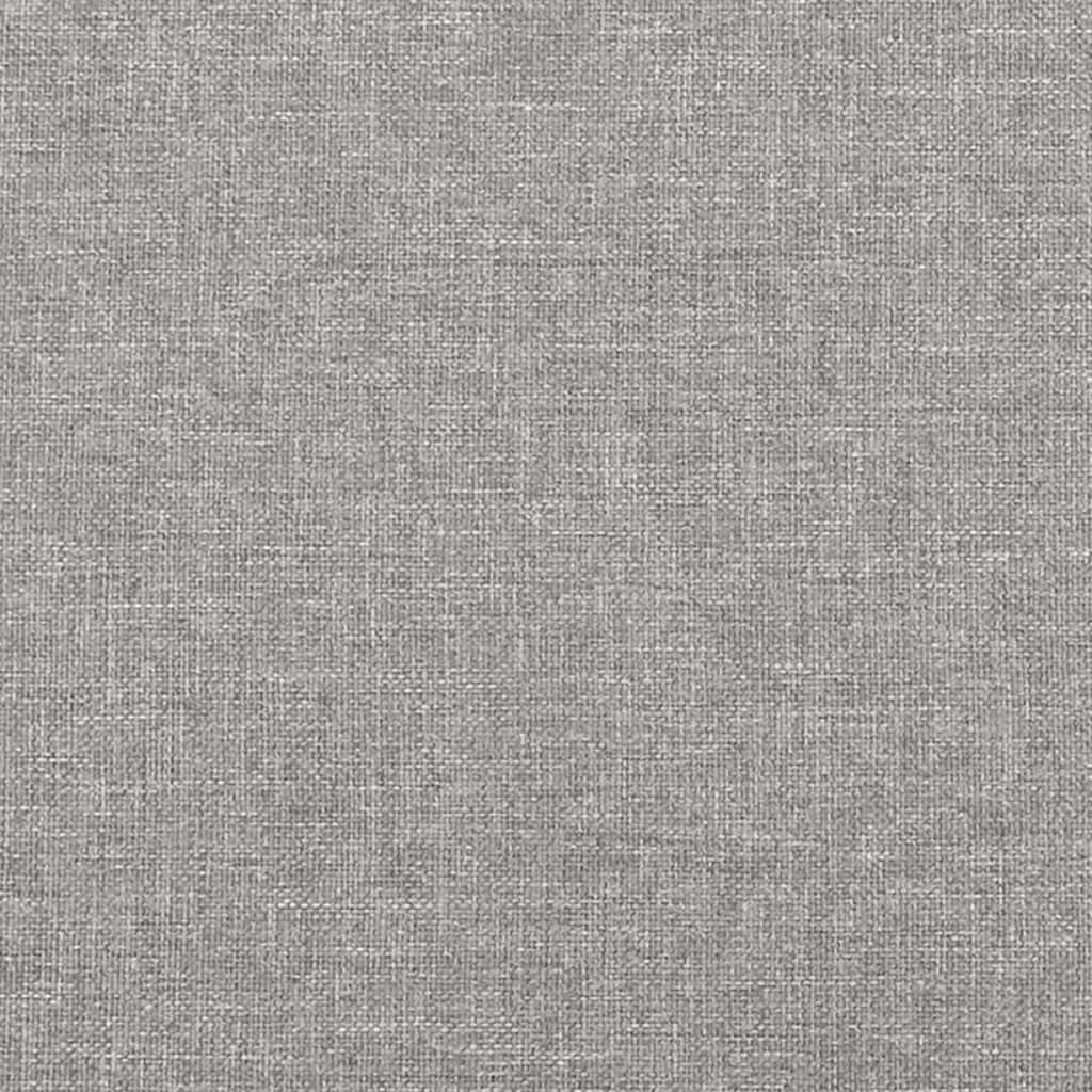 kontinentalseng med madras 100x200 cm stof lysegrå