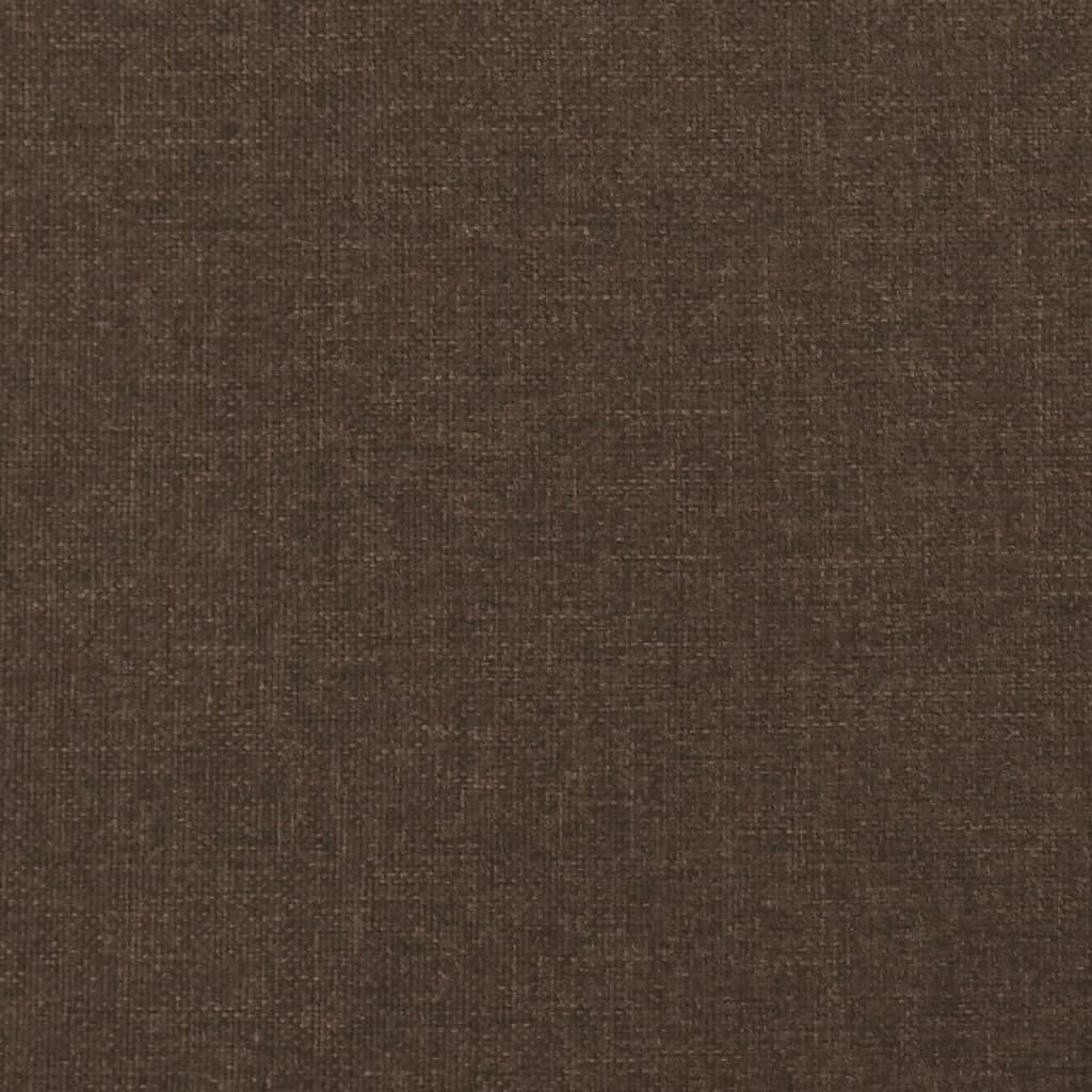 kontinentalseng med madras 160x200 cm stof mørkebrun