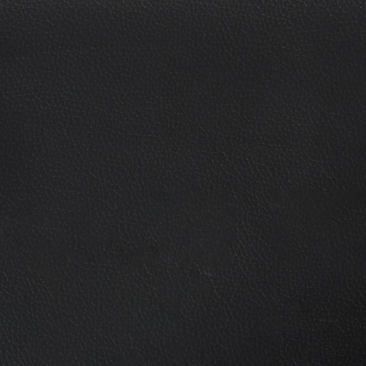 kontinentalseng med madras 180x200 cm kunstlæder sort