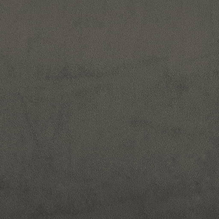 kontinentalseng med madras 180x200 cm fløjl mørkegrå