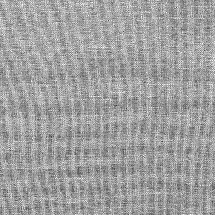 kontinentalseng 200x200 cm stof lysegrå