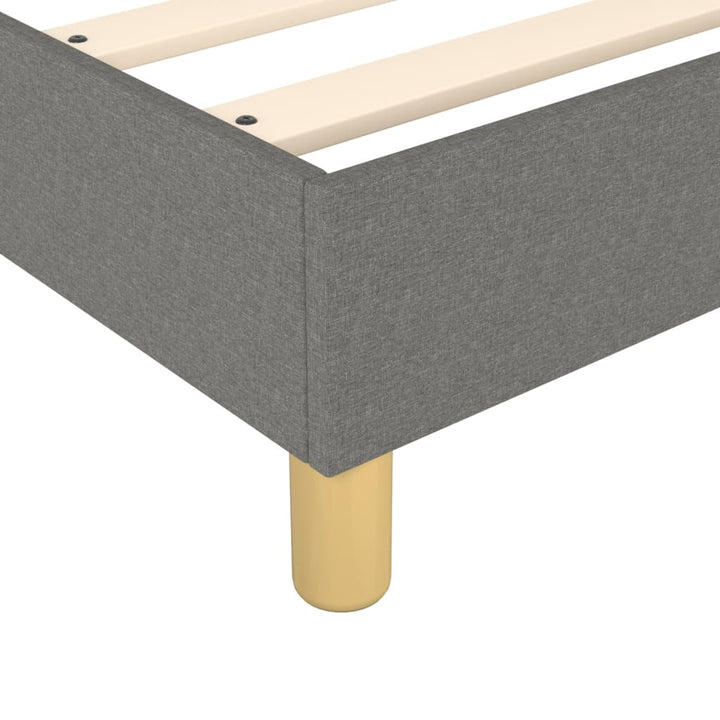 kontinentalseng 100x200 cm stof mørkegrå