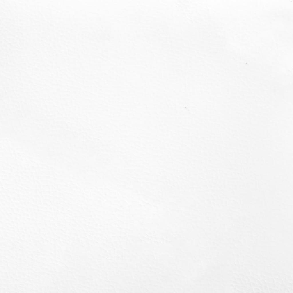 kontinentalseng 90x200 cm kunstlæder hvid