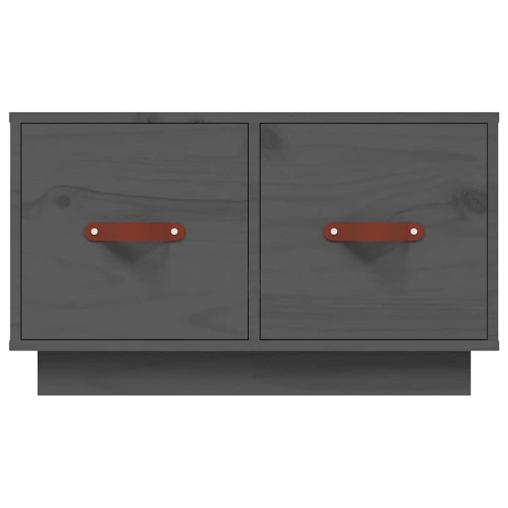 sofabord 60x53x35 cm massivt fyrretræ grå