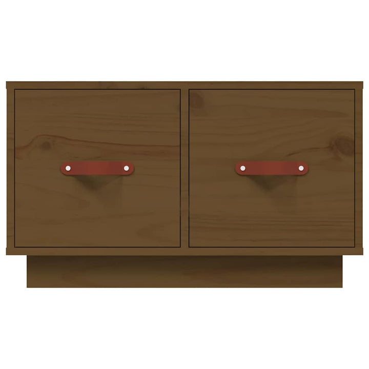 sofabord 60x53x35 cm massivt fyrretræ gyldenbrun