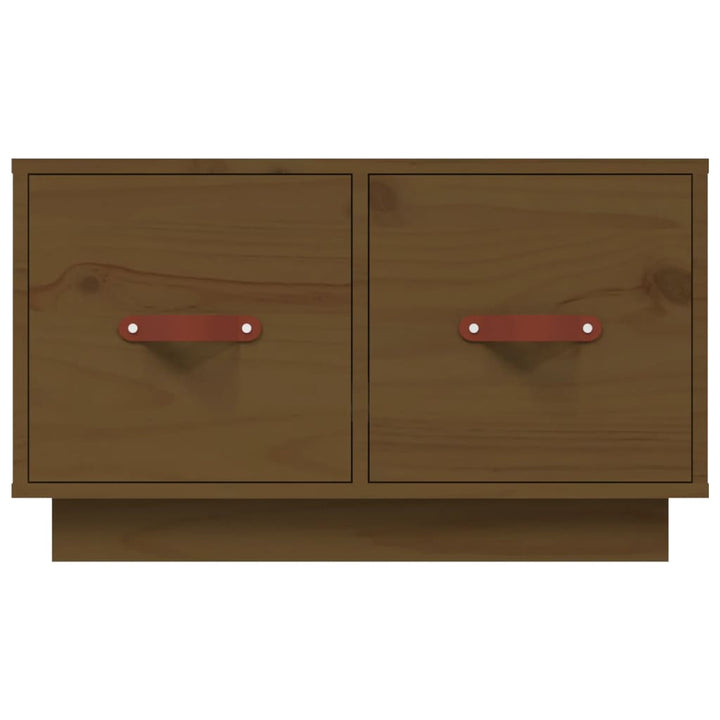 sofabord 60x53x35 cm massivt fyrretræ gyldenbrun