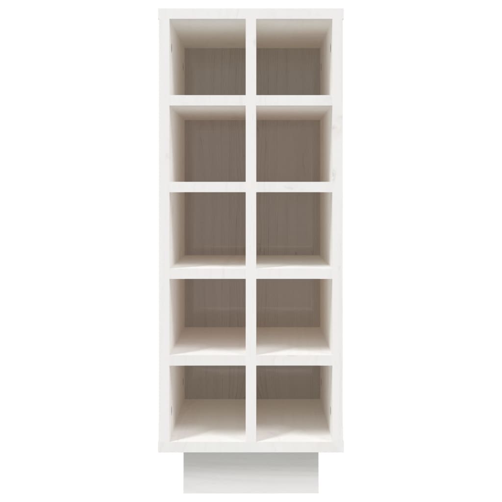 Vinskab 23x34x61 cm massivt fyrretræ hvid