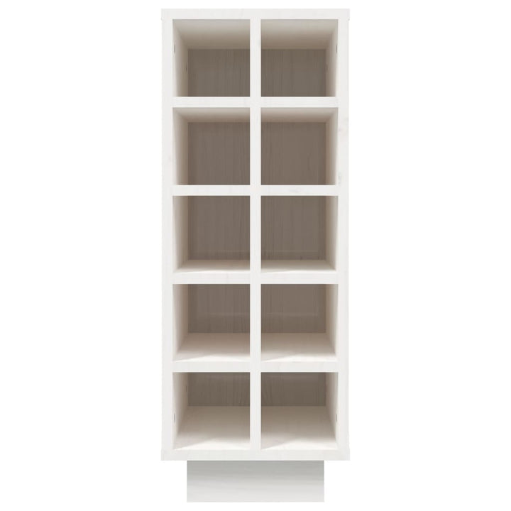 Vinskab 23x34x61 cm massivt fyrretræ hvid