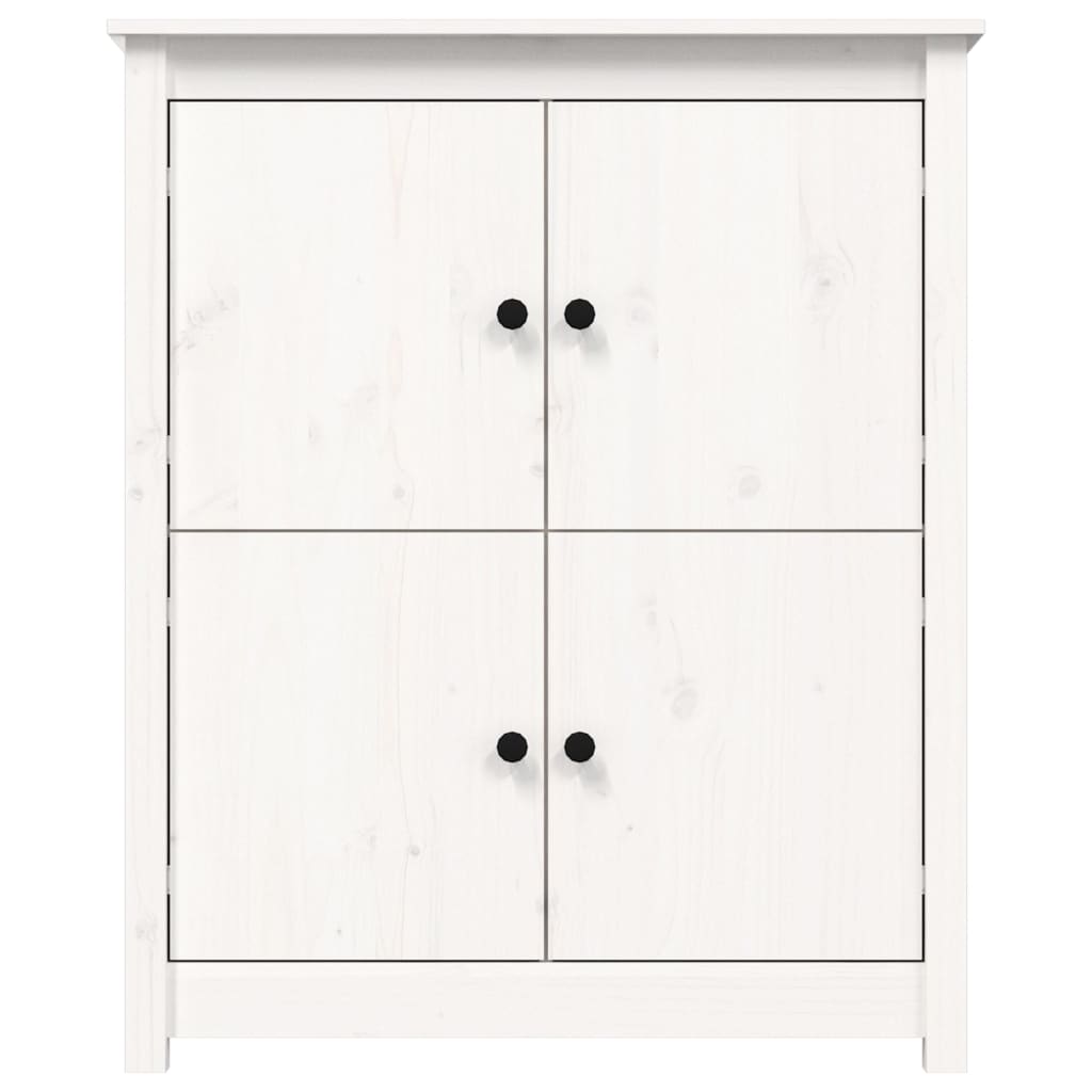 skænk 83x41,5x100 cm massivt fyrretræ hvid