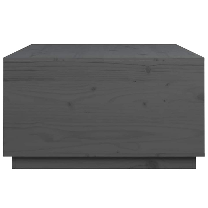 sofabord 80x80x45 cm massivt fyrretræ grå