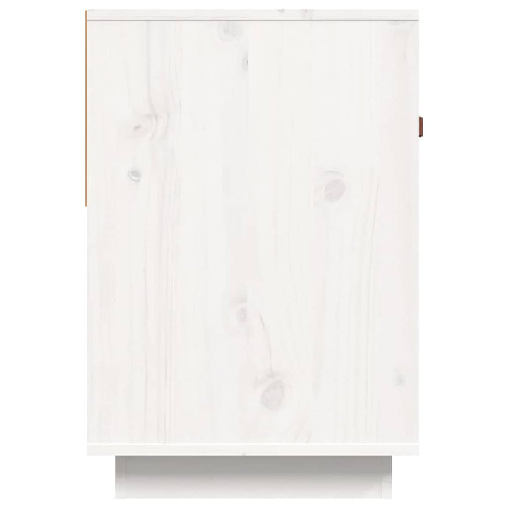tv-bord 90x40x60 cm massivt fyrretræ hvid