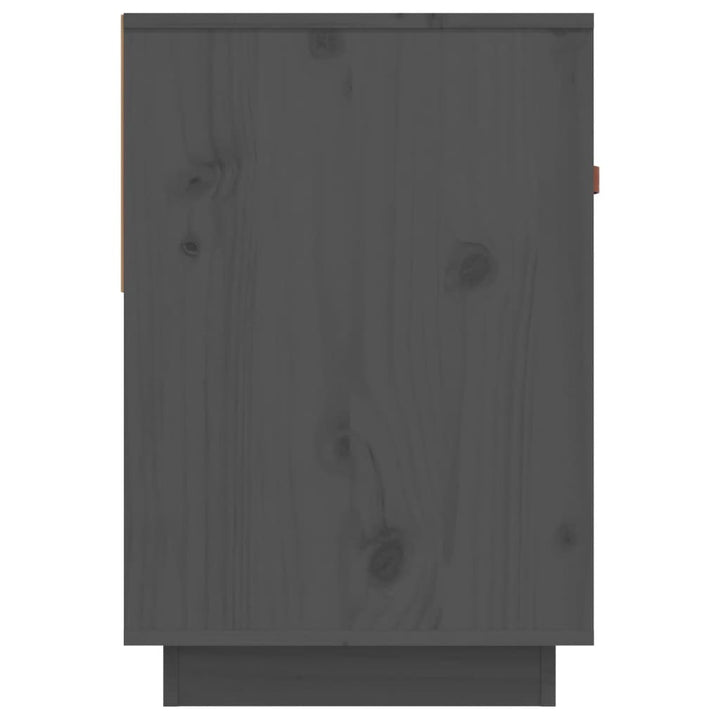 tv-bord 90x40x60 cm massivt fyrretræ grå