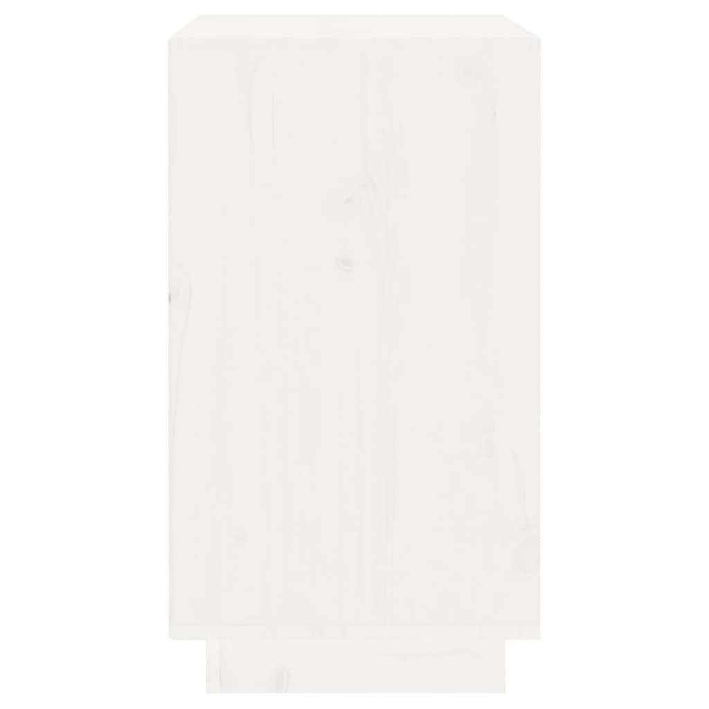 Vinskab 55,5x34x61 cm massivt fyrretræ hvid