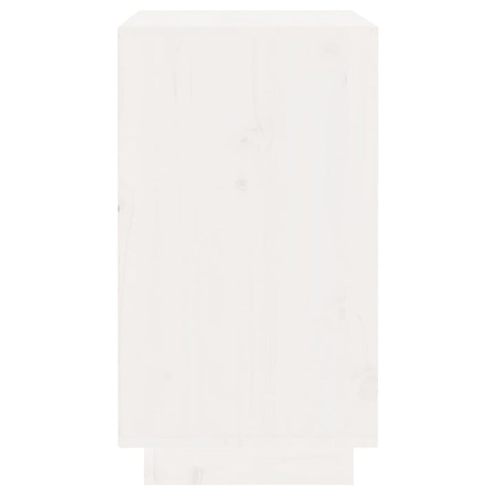Vinskab 55,5x34x61 cm massivt fyrretræ hvid