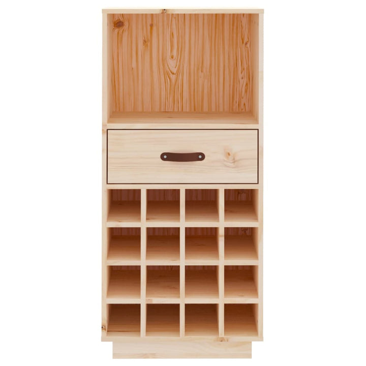 vinreol 45x34x100 cm massivt fyrretræ