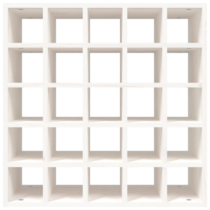 vinskab hvid 56x25x56 cm massivt træ fyrretræ