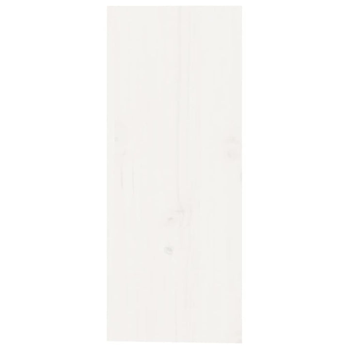 vinreol 62x25x62 cm massivt fyrretræ hvid