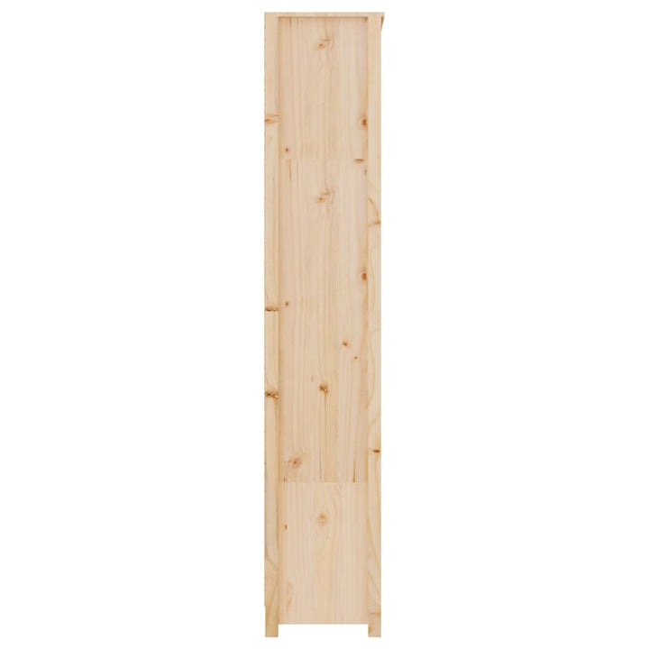 bogreol 80x35x183 cm massivt fyrretræ